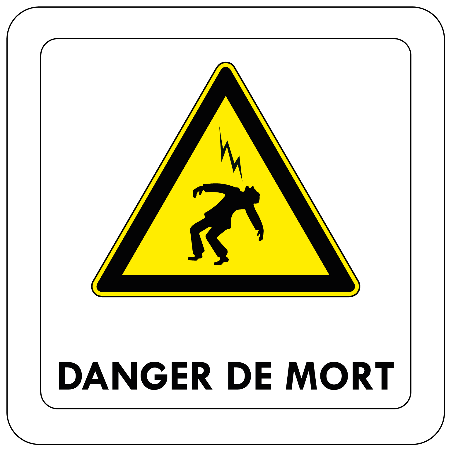 Danger De Mort Carr Fond Blanc Avec Texte PictoMarket Danger De Mort Carr Fond Blanc Avec Texte PictoMarket